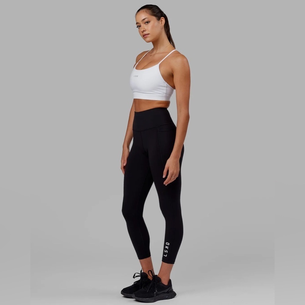 LSKD Black Flux Ultra High-Rise 7/8 Legging Pockets Sporty